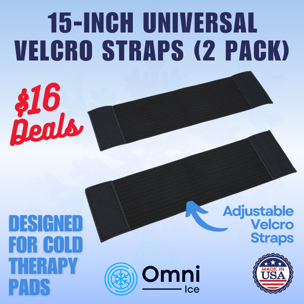 $16 Deals - 15-Inch Universal Cold Therapy Velcro Straps (2 Pack) by Omni Ice™