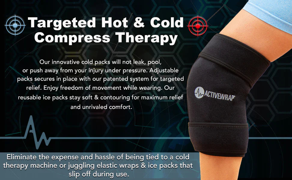 ActiveWrap® Pro 4+ Hour Knee Ice Wrap - bawk14 ActiveWrap® Pro 4+ Hour Knee Ice Wrap - Default Title by Supply Physical Therapy