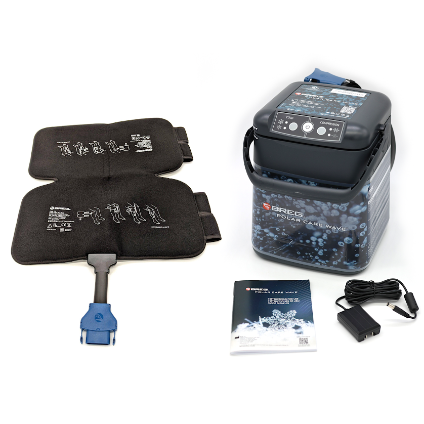 Breg® Polar Care Wave w/ Cold Compression Knee Pad - 100577-C00017 Breg® Polar Care Wave w/ Cold Compression Knee Pad - PC Wave Compression Regular Knee Pad by Supply Physical Therapy Breg,Cold Therapy Units,Knee,Polar Care Wave