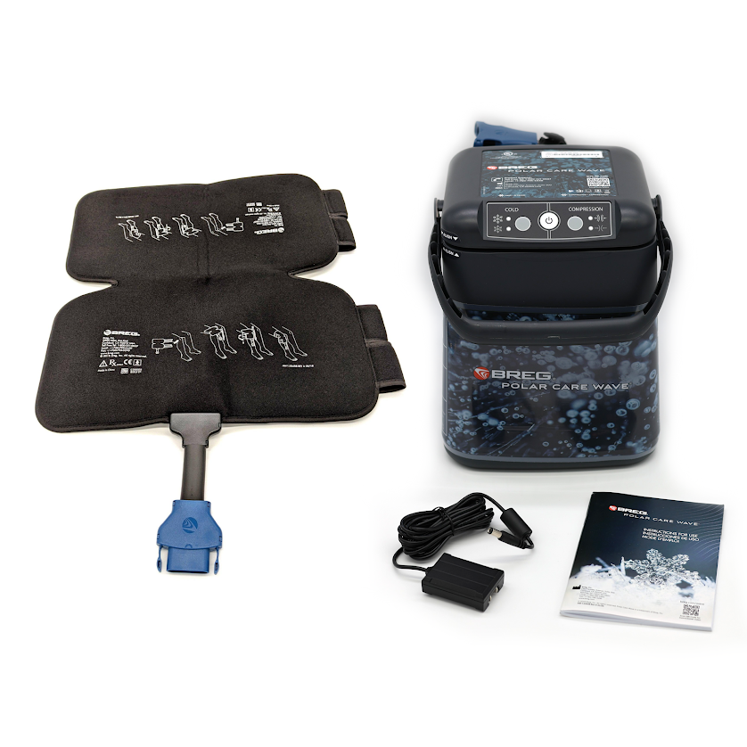 Breg® Polar Care Wave w/ Cold Compression Knee Pad - 100577-C00017 Breg® Polar Care Wave w/ Cold Compression Knee Pad - PC Wave Compression Regular Knee Pad by Supply Physical Therapy Breg,Cold Therapy Units,Knee,Polar Care Wave