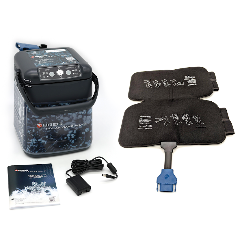 Breg® Polar Care Wave w/ Cold Compression Knee Pad - 100577-C00017 Breg® Polar Care Wave w/ Cold Compression Knee Pad - PC Wave Compression Regular Knee Pad by Supply Physical Therapy Breg,Cold Therapy Units,Knee,Polar Care Wave