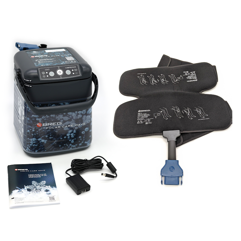 Breg® Polar Care Wave w/ Cold Compression Knee Pad - 100577-C00017 Breg® Polar Care Wave w/ Cold Compression Knee Pad - PC Wave Compression Regular Knee Pad by Supply Physical Therapy Breg,Cold Therapy Units,Knee,Polar Care Wave