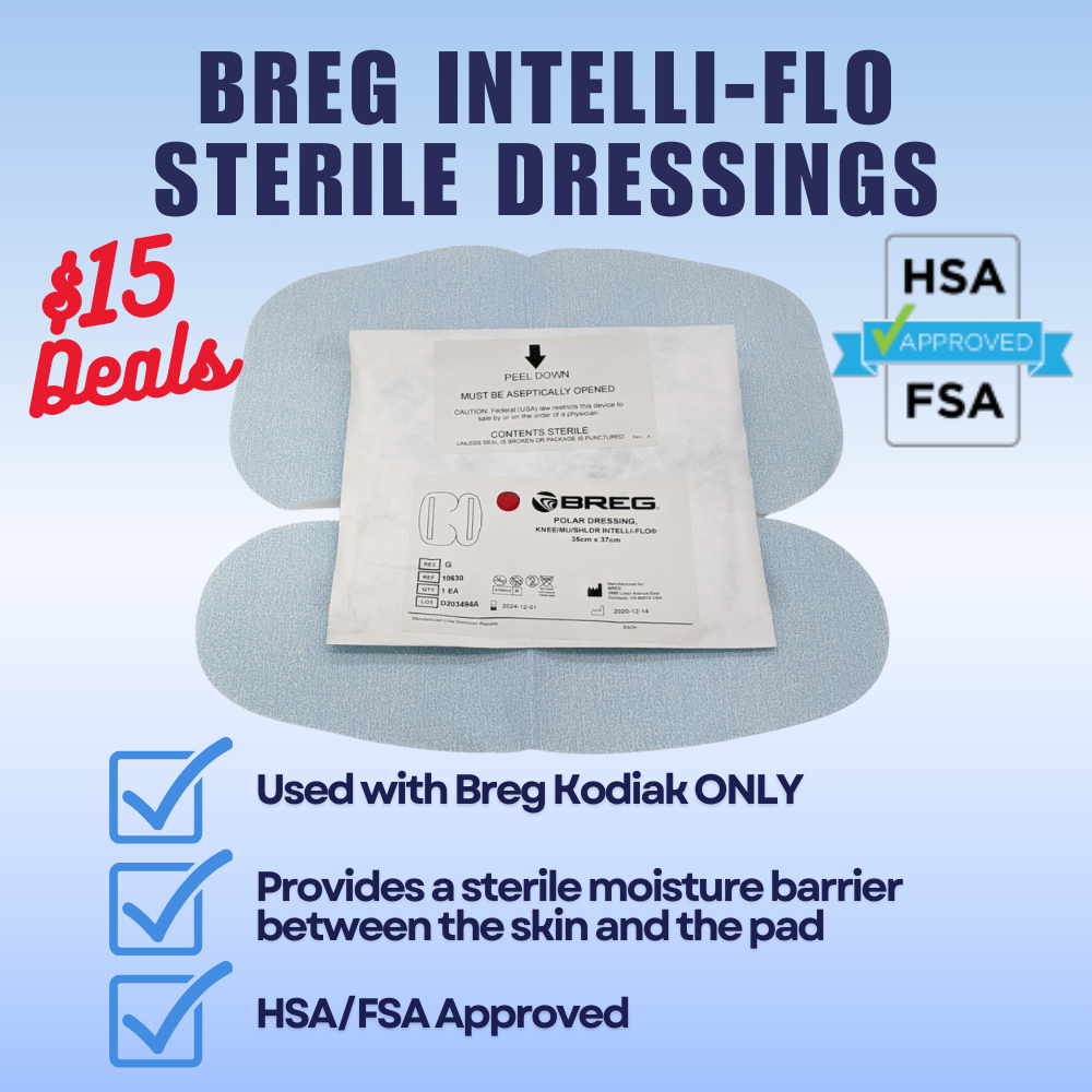 $15 Deals - Breg® Kodiak Intelli-flo Sterile Dressings - 10630 $15 Deals - Breg® Kodiak Intelli-flo Sterile Dressings - Sterile Multi-Use/ knee/ shoulder Polar Dressing 10630 by Supply Physical Therapy Deals
