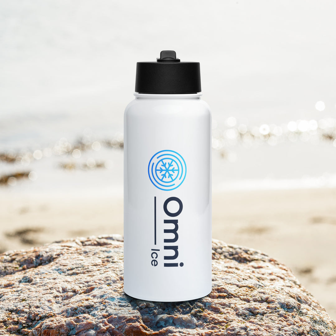 Omni Ice 32 oz Stainless steel water bottle with a straw lid - 1026806_20175 Omni Ice 32 oz Stainless steel water bottle with a straw lid - Default Title by Supply Physical Therapy Omni Ice