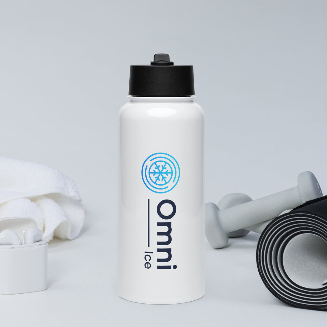 Omni Ice 32 oz Stainless steel water bottle with a straw lid - 1026806_20175 Omni Ice 32 oz Stainless steel water bottle with a straw lid - Default Title by Supply Physical Therapy Omni Ice