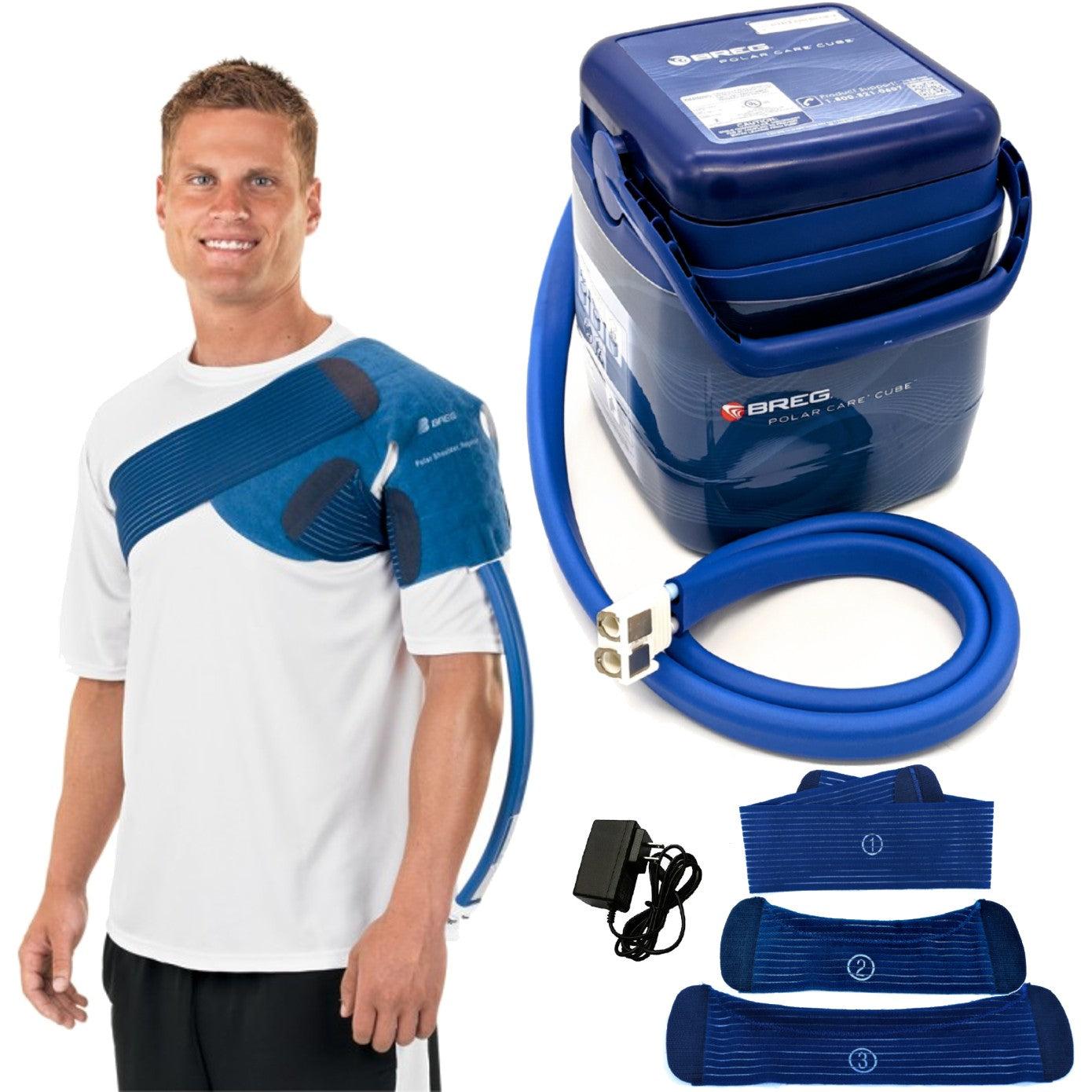 Breg® Polar Care Cube System w/ Wrap-On Pads - 10701-04900 Breg® Polar Care Cube System w/ Wrap-On Pads - undefined by Supply Physical Therapy Breg, Cold Therapy Units, Combos, Cube