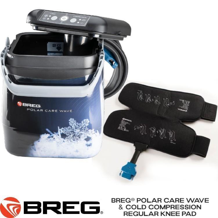 Breg® Polar Care Wave w/ Cold Compression Knee Pad - 100577-C00017 Breg® Polar Care Wave w/ Cold Compression Knee Pad - PC Wave Compression Regular Knee Pad by Supply Physical Therapy Breg,Cold Therapy Units,Knee,Polar Care Wave