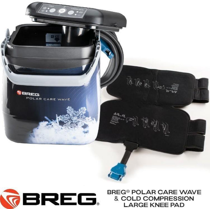 Breg® Polar Care Wave w/ Cold Compression Knee Pad - 100577-C00017 Breg® Polar Care Wave w/ Cold Compression Knee Pad - PC Wave Compression Regular Knee Pad by Supply Physical Therapy Breg,Cold Therapy Units,Knee,Polar Care Wave
