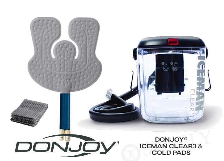 DonJoy® IceMan Clear3 w/ Wrap-On Pads - 11-0493/11-0679-9 DonJoy® IceMan Clear3 w/ Wrap-On Pads - undefined by Supply Physical Therapy Ankle, Best Seller, Clear3, Cold Therapy Units, DonJoy, Elbow, Hip, Knee, Shoulder, Thigh, Wrist