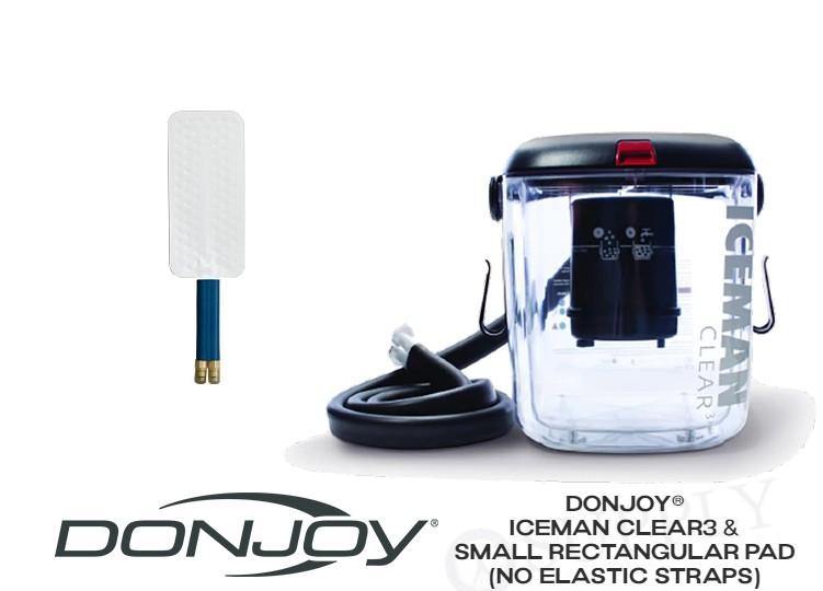 DonJoy® IceMan Clear3 w/ Wrap-On Pads - 11-0493/11-0679-9 DonJoy® IceMan Clear3 w/ Wrap-On Pads - undefined by Supply Physical Therapy Ankle, Best Seller, Clear3, Cold Therapy Units, DonJoy, Elbow, Hip, Knee, Shoulder, Thigh, Wrist