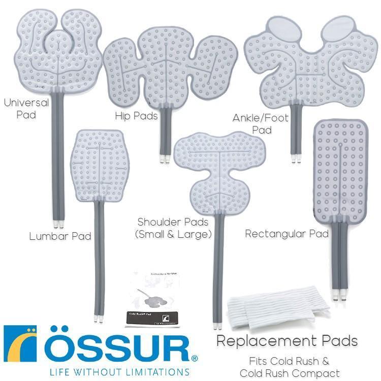 Ossur® Cold Rush Replacement Pads - B-232002000 Ossur® Cold Rush Replacement Pads - undefined by Supply Physical Therapy Accessories, Cold Rush, Cold Therapy Units, Ossur, Wraps
