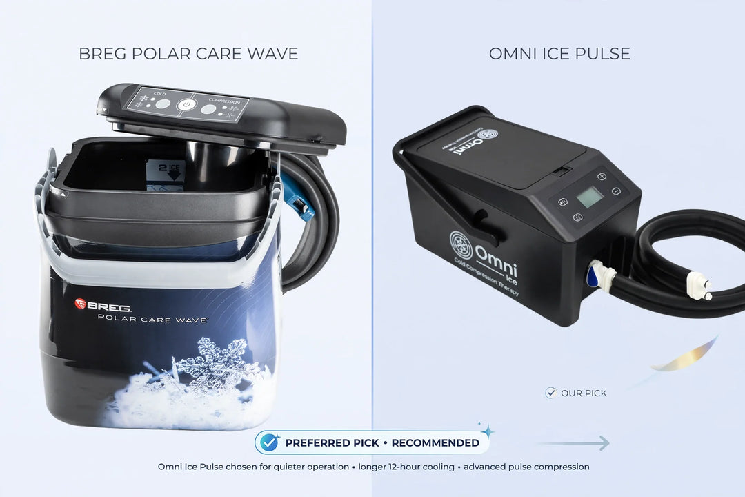 Modern electrotherapy unit on a white surface with soft lighting