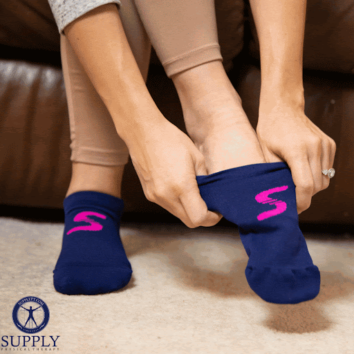 3-Pack Premium Plantar Fasciitis Compressions Socks with Advanced Arch Support (Pack of 3 Pairs) - SPFSMB 3-Pack Premium Plantar Fasciitis Compressions Socks with Advanced Arch Support (Pack of 3 Pairs) - Small/Medium / Blue by Supply Physical Therapy _label_Black Friday Deals, black friday, Compression socks, Physical Therapy