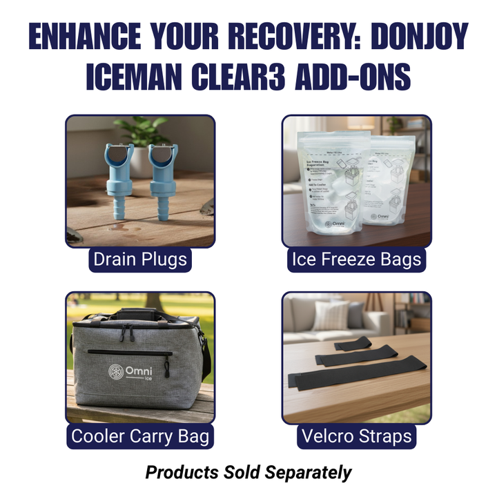 Donjoy® IceMan Clear3 Cooler w/ McGuire Knee Open Patella Pad