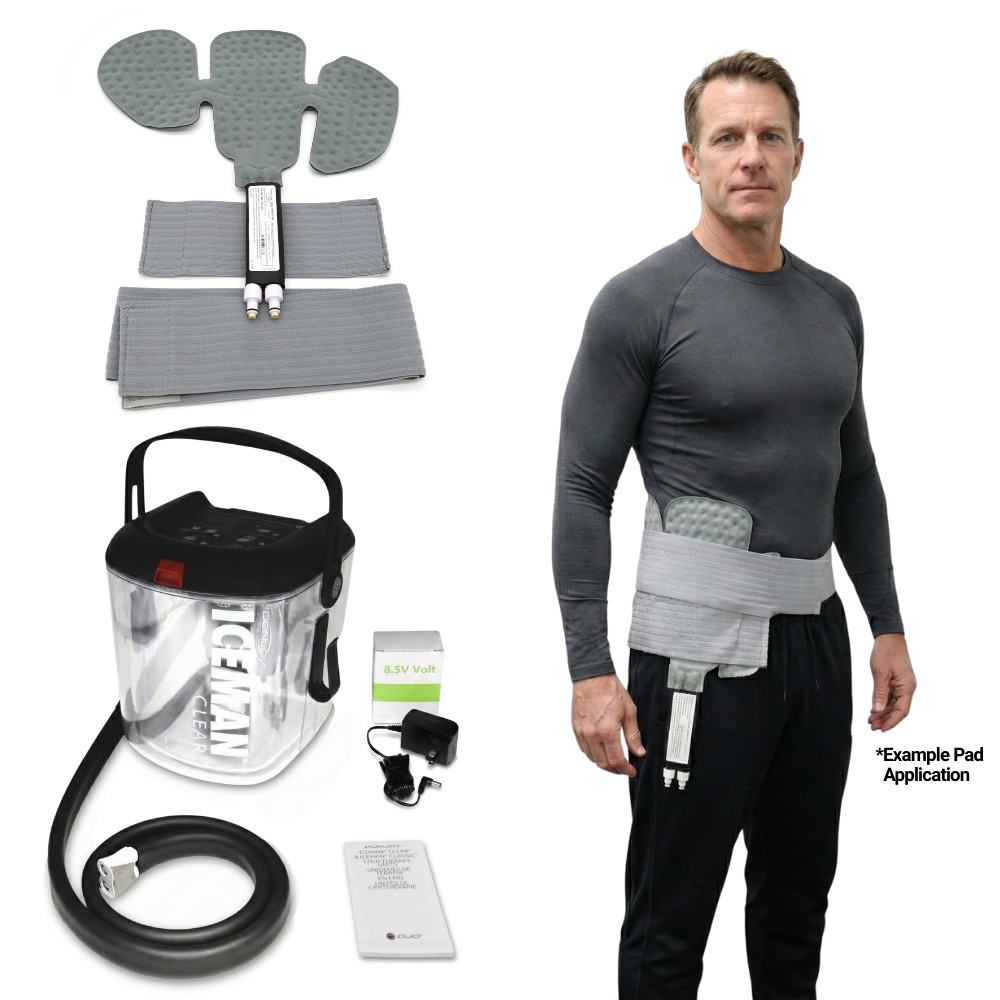 DonJoy® IceMan Clear3 w/ Wrap-On Pads