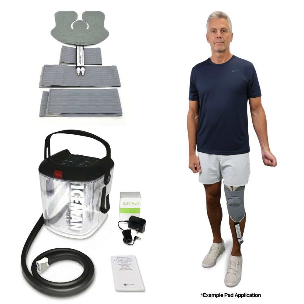 DonJoy® IceMan Clear3 w/ Wrap-On Pads