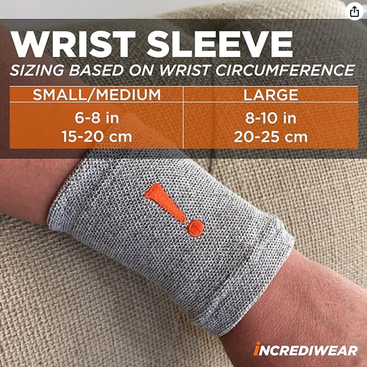 Incrediwear Wrist Sleeve Grey