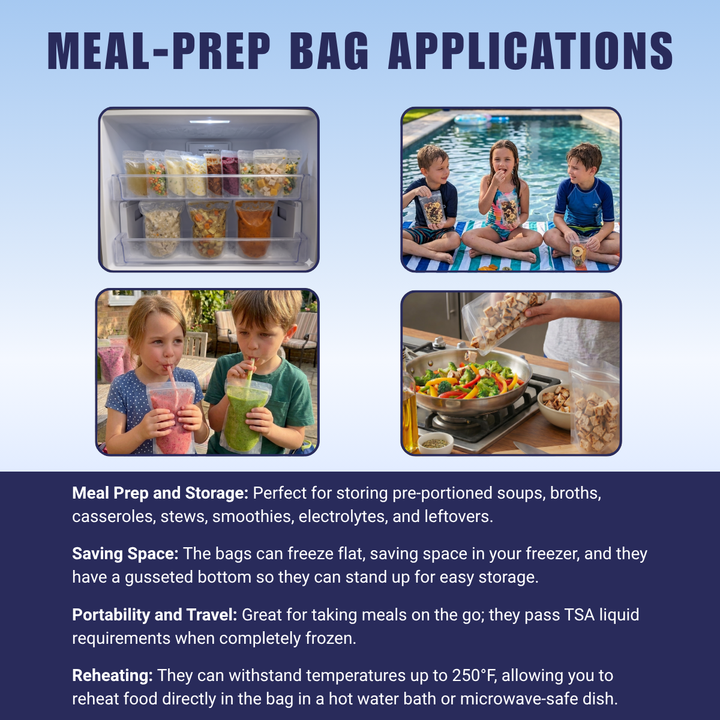 $35 Deals - Meal-Prep Bag Kit by Omni Ice™ Freeze & Reheat Variety Pack (12 bags 3 sizes)