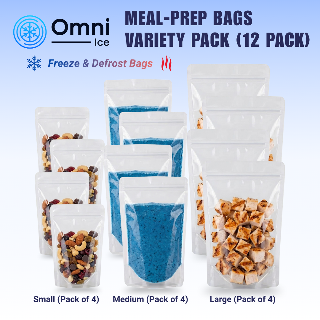 $35 Deals - Meal-Prep Bag Kit by Omni Ice™ Freeze & Reheat Variety Pack (12 bags 3 sizes)