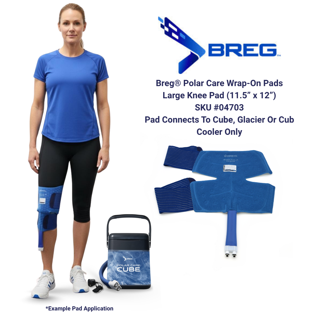 Breg® Polar Care Cube System w/ Wrap-On Pads - 10701-02420 Breg® Polar Care Cube System w/ Wrap-On Pads - Polar Care Cube & One (1) Large Rectangle Pad by Supply Physical Therapy Breg,Cold Therapy Units,Combos,Cube