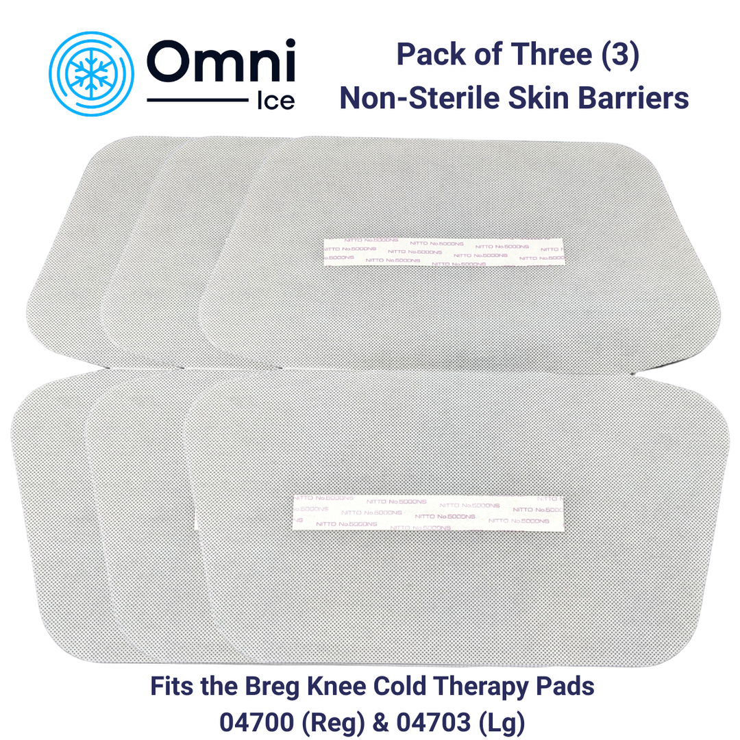 3-Pack Breg Knee Universal Non-Sterile Skin Barriers by Omni Ice