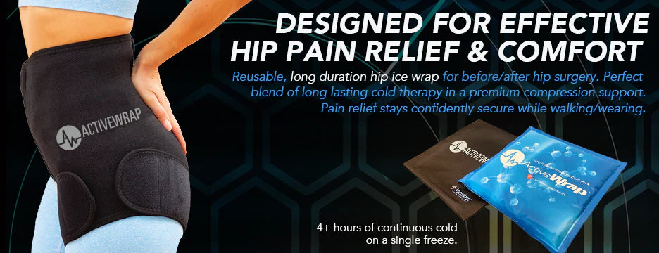 ActiveWrap® Pro 2-4 Hour Hip Ice Wrap w/ One (1) 10"x10" Long Duration Gel Pack - bawhip4 ActiveWrap® Pro 2-4 Hour Hip Ice Wrap w/ One (1) 10"x10" Long Duration Gel Pack - Default Title by Supply Physical Therapy 