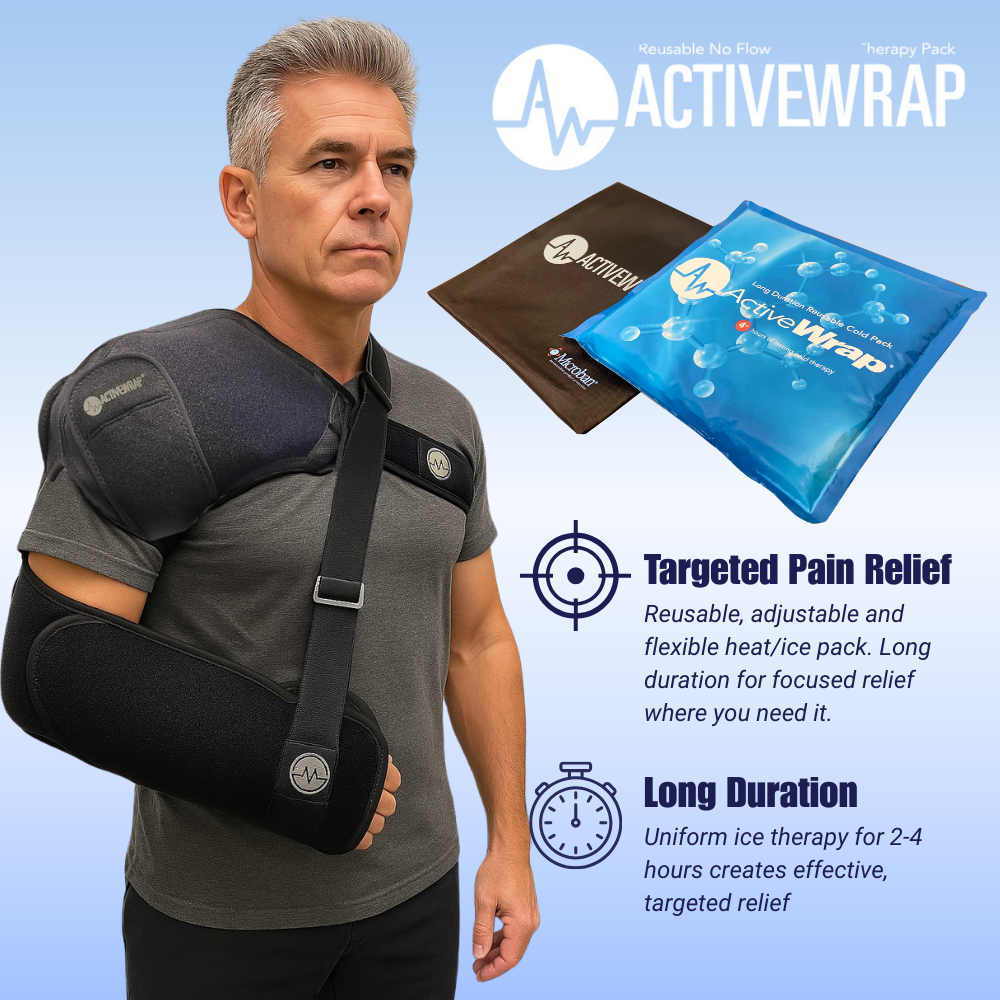 ActiveWrap® Pro 2-4 Hour Shoulder Ice Wrap w/ Two (2) 7"x10" Long Duration Gel Packs - Bawsh13 ActiveWrap® Pro 2-4 Hour Shoulder Ice Wrap w/ Two (2) 7"x10" Long Duration Gel Packs - Default Title by Supply Physical Therapy 