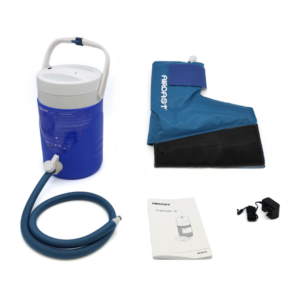 Aircast® Ankle Cryo Cuff & IC Cooler - 51A-10A01 Aircast® Ankle Cryo Cuff & IC Cooler - Aircast® Cryo Cuff IC & One (1) Ankle Pad by Supply Physical Therapy Aircast, CryoCuffMain, Foot and Ankle