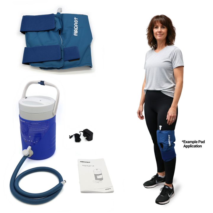 Aircast® Cryo/Cuffs & IC Coolers - 51A-11B01 Aircast® Cryo/Cuffs & IC Coolers - Aircast IC Cooler & One (1) Large Knee Cryo/Cuff by Supply Physical Therapy Accessories, Aircast, CryoCuffMain, Elbow, GravityMain, Shoulder, Spine, Wraps