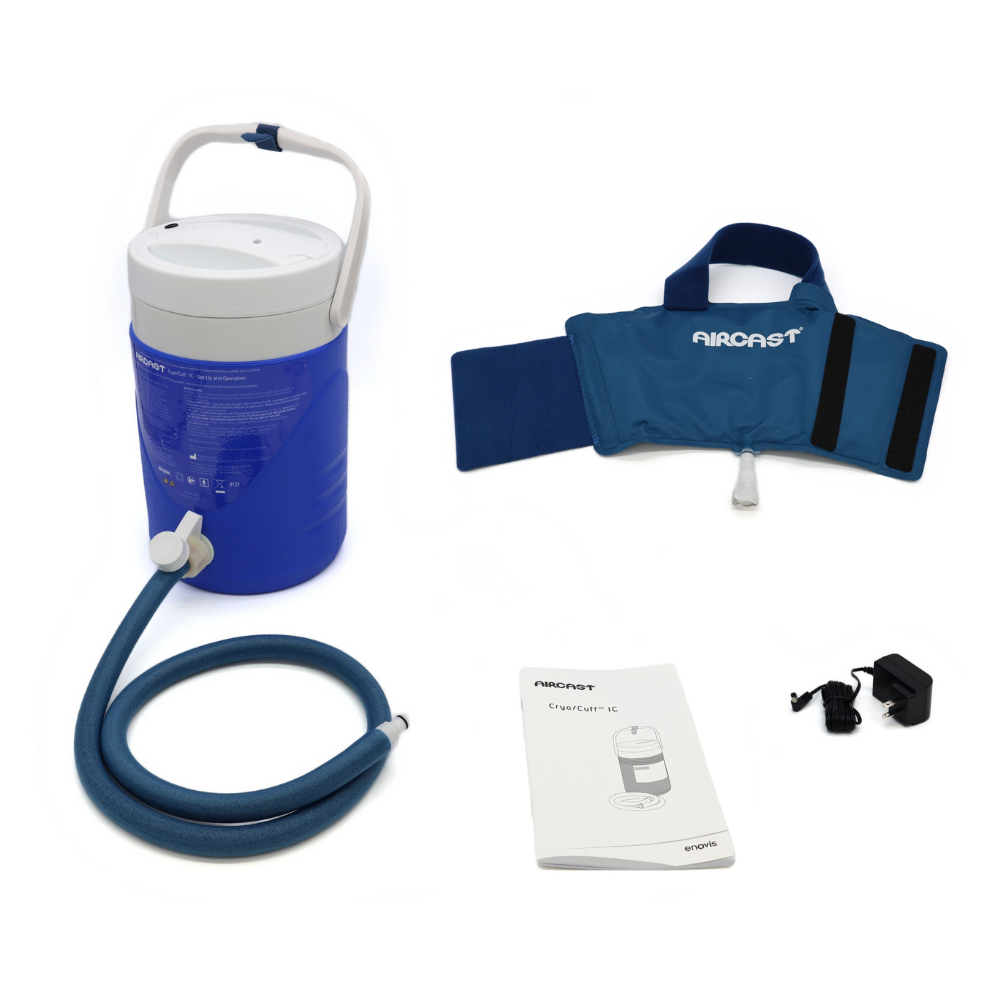 Aircast® Foot Cryo Cuff & IC Cooler - 51A-10C01 Aircast® Foot Cryo Cuff & IC Cooler - Aircast® Cryo Cuff Cooler & One (1) Medium Foot Cuff by Supply Physical Therapy Aircast, CryoCuffMain, Foot and Ankle
