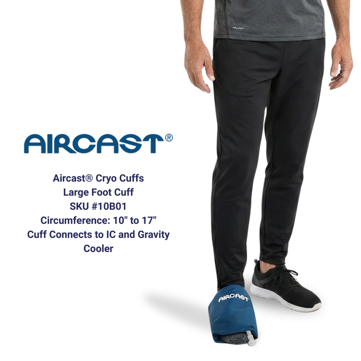 Aircast® Foot Cryo Cuff & IC Cooler - 51A-10C01 Aircast® Foot Cryo Cuff & IC Cooler - Aircast® Cryo Cuff Cooler & One (1) Medium Foot Cuff by Supply Physical Therapy Aircast, CryoCuffMain, Foot and Ankle