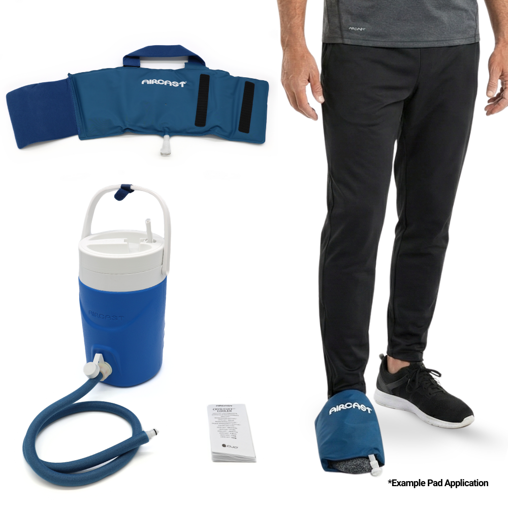 Aircast® Gravity Cooler System + Cryo Cuffs - 2125-10B01 Aircast® Gravity Cooler System + Cryo Cuffs - Gravity Cooler & One (1) Large Foot Cryo/Cuff by Supply Physical Therapy Aircast, Best Seller, Cold Therapy Units, Gravity