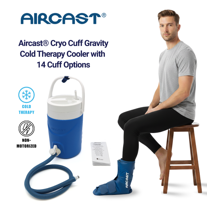 Aircast® Gravity Cooler System + Cryo Cuffs - 2125-14A01 Aircast® Gravity Cooler System + Cryo Cuffs - Gravity Cooler & One (1) Back Cryo/Cuff by Supply Physical Therapy Aircast, Best Seller, Cold Therapy Units, Gravity