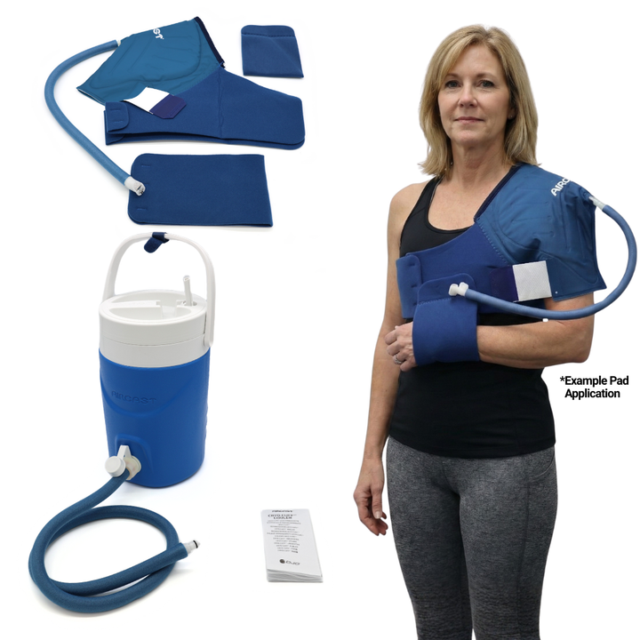 Aircast® Gravity Cooler System + Cryo Cuffs - 2125-12A01 Aircast® Gravity Cooler System + Cryo Cuffs - Gravity Cooler & One (1) Shoulder Cryo/Cuff by Supply Physical Therapy Aircast, Best Seller, Cold Therapy Units, Gravity