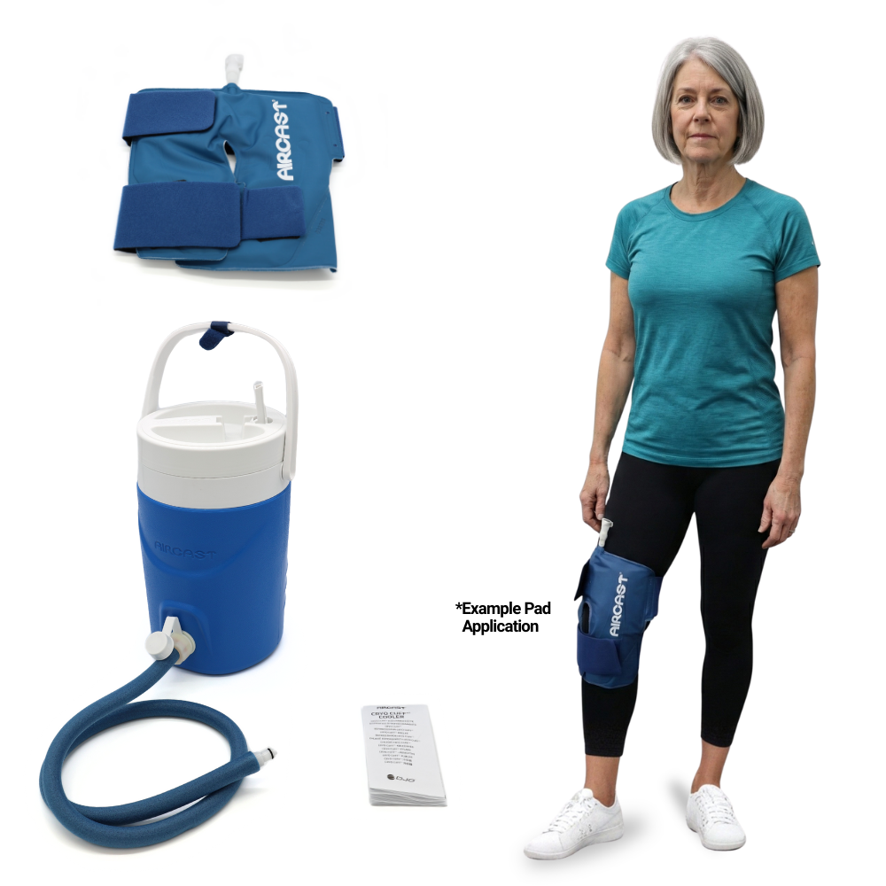 Aircast® Gravity Cooler System + Cryo Cuffs - 2125-11C01 Aircast® Gravity Cooler System + Cryo Cuffs - Gravity Cooler & One (1) Small Knee Cryo/Cuff by Supply Physical Therapy Aircast, Best Seller, Cold Therapy Units, Gravity