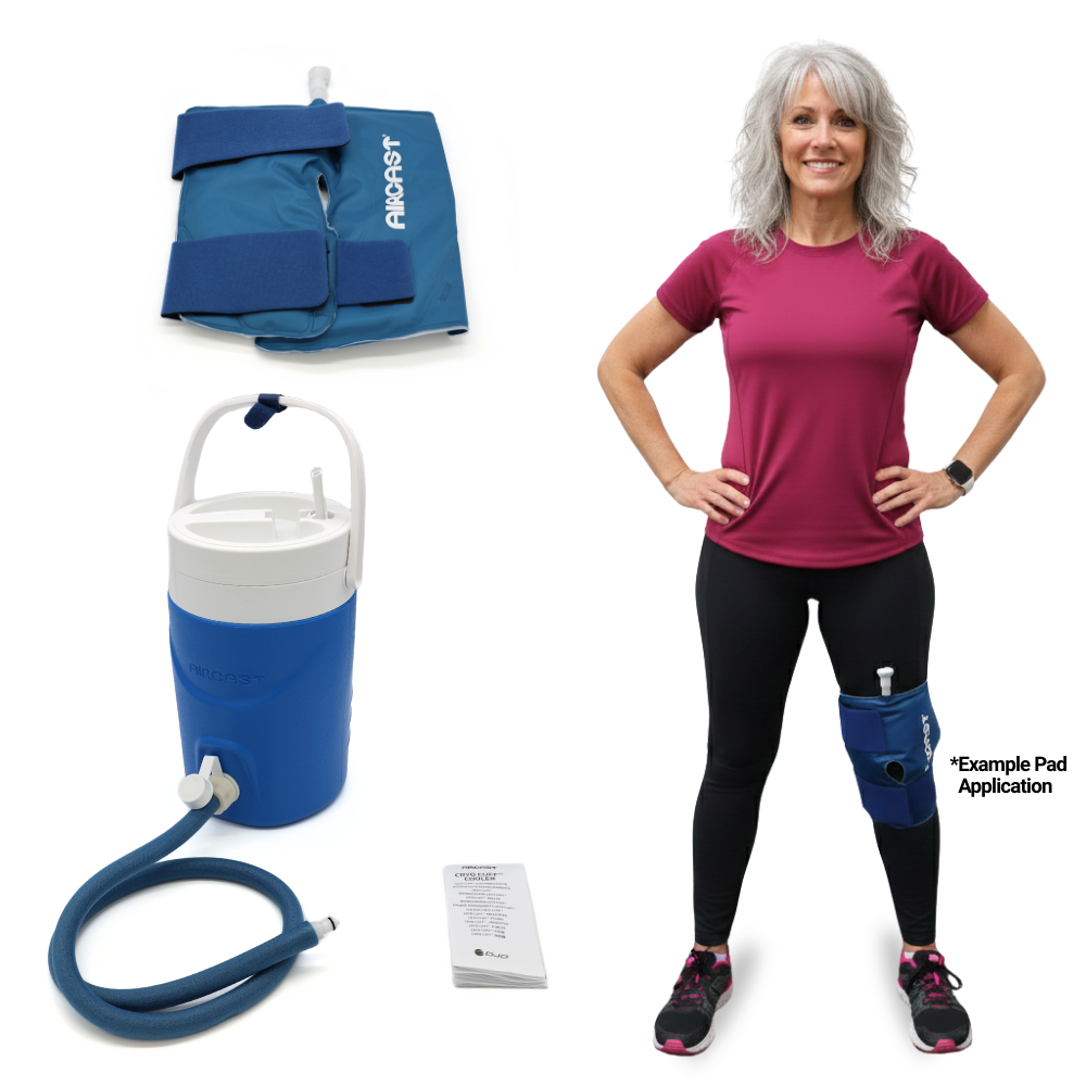 Aircast® Gravity Cooler System + Cryo Cuffs - 2125-11A01 Aircast® Gravity Cooler System + Cryo Cuffs - Gravity Cooler & One (1) Medium Knee Cryo/Cuff by Supply Physical Therapy Aircast, Best Seller, Cold Therapy Units, Gravity