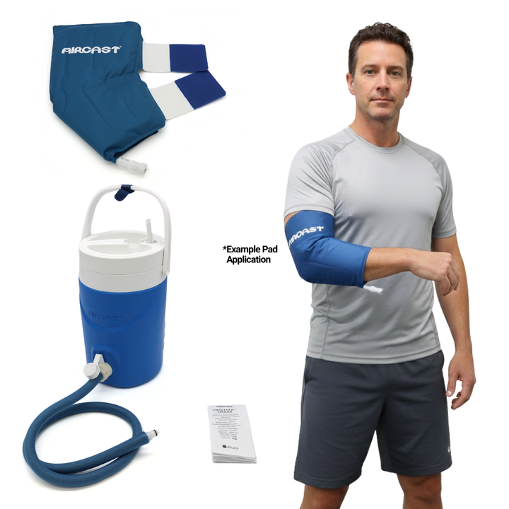 Aircast® Gravity Cooler System + Cryo Cuffs - 2125-15A01 Aircast® Gravity Cooler System + Cryo Cuffs - Gravity Cooler & One (1) Elbow Cryo/Cuff by Supply Physical Therapy Aircast, Best Seller, Cold Therapy Units, Gravity