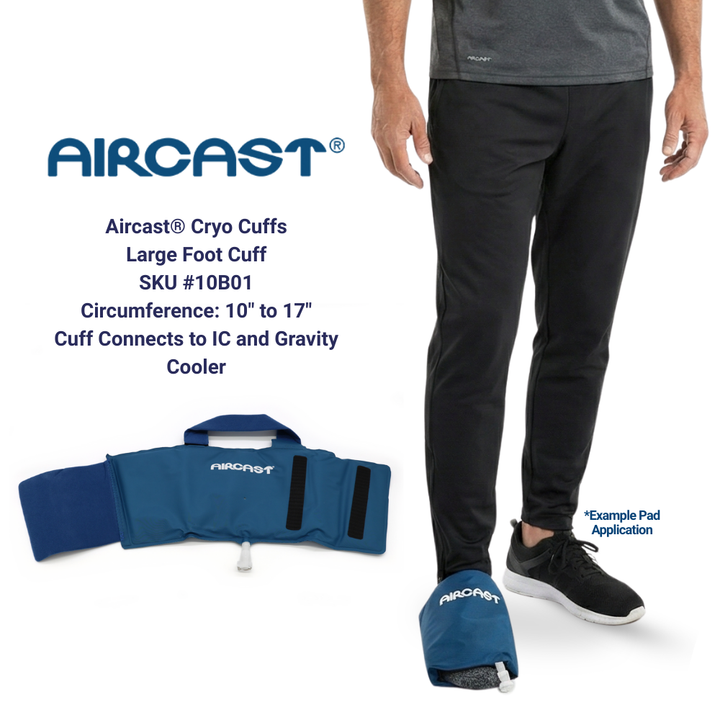 Aircast® Gravity Replacement Cryo/Cuffs - 10B01 Aircast® Gravity Replacement Cryo/Cuffs - Large Foot Cuff by Supply Physical Therapy Accessories, Aircast, Aircast Accessories, Ankle, Elbow, Foot and Ankle, Gravity, GravityMain, Hand and Wrist, Hip and Knee, Knee, Shoulder, Spine, Wraps