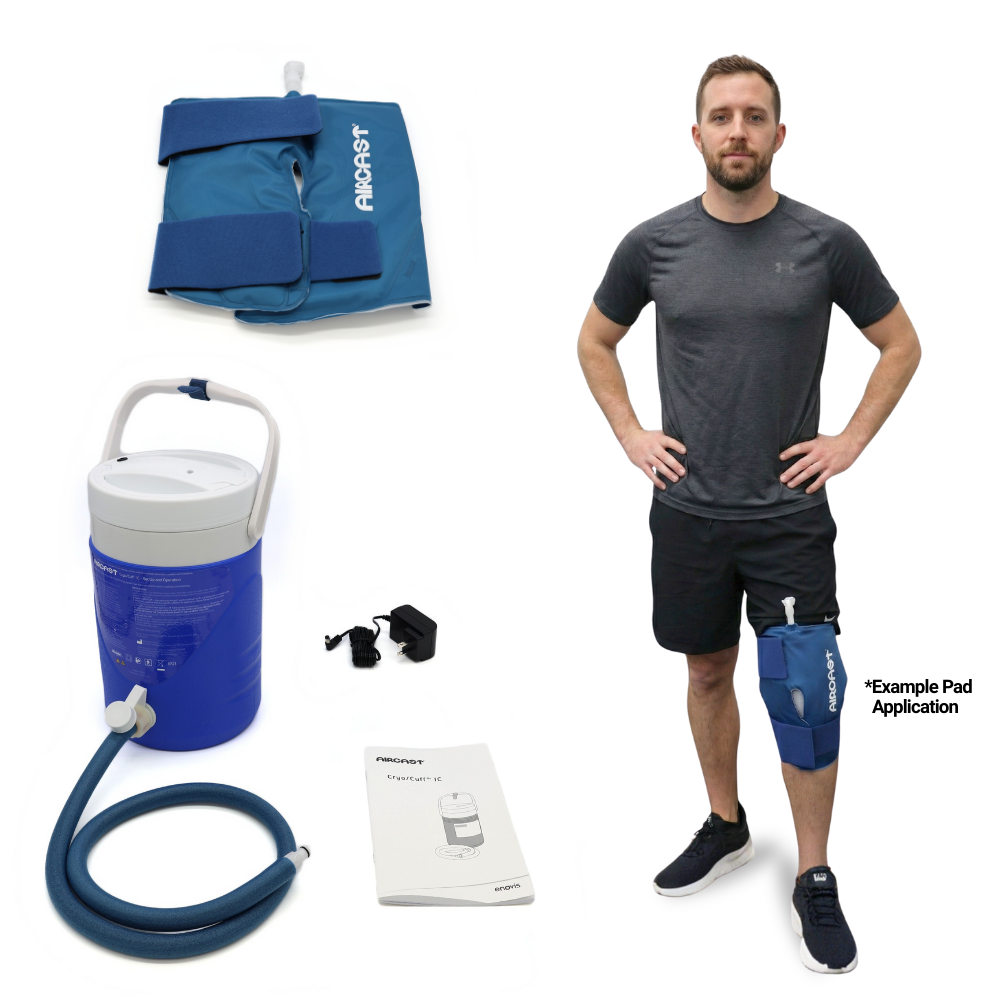 Aircast® Knee Cryo Cuff & IC Cooler - 51A-11A01 Aircast® Knee Cryo Cuff & IC Cooler - Aircast® Cryo Cuff IC & One (1) Medium Knee Pad by Supply Physical Therapy Aircast, Knee