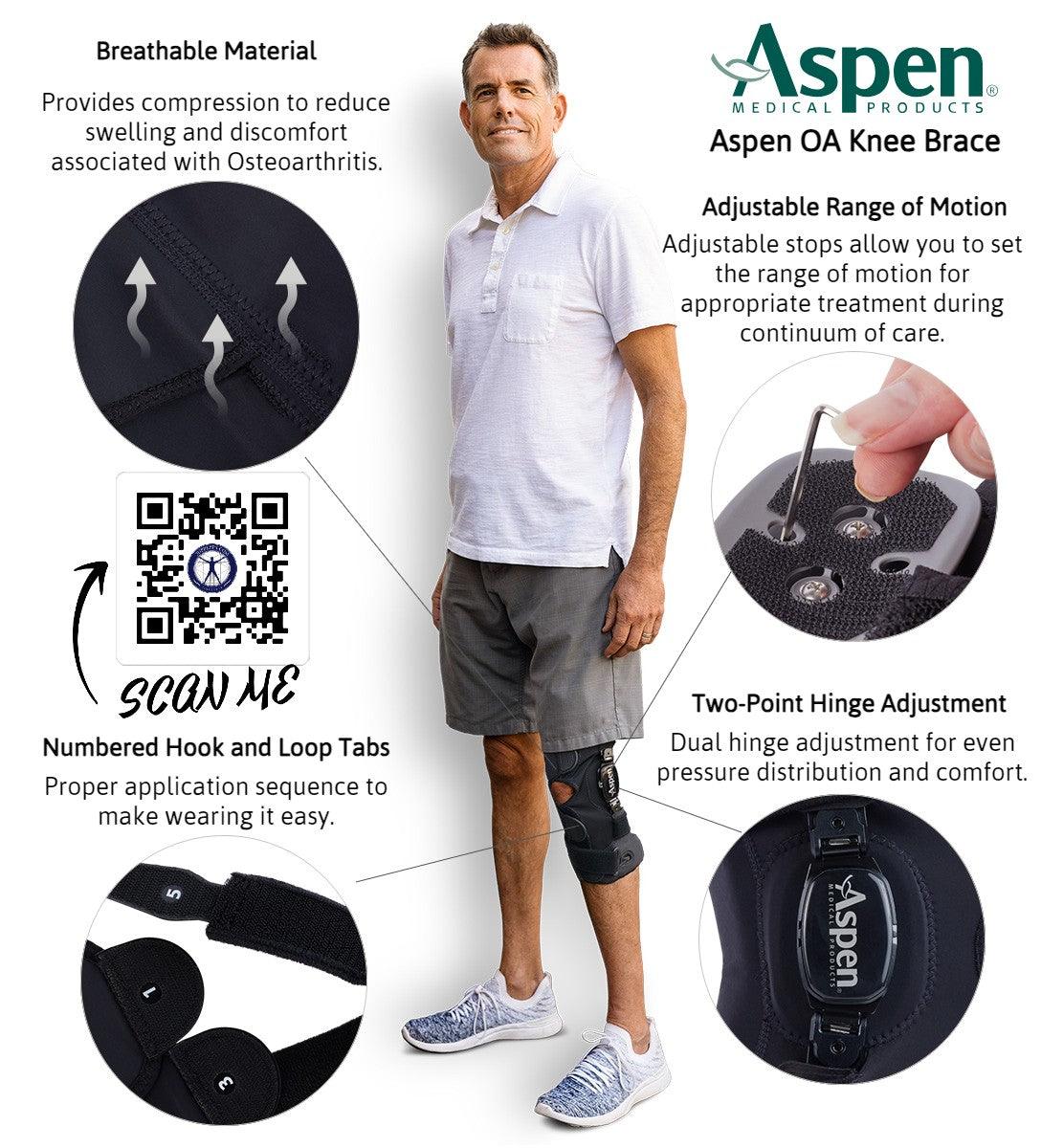 Aspen® OA Knee Wrap - 651021 Aspen® OA Knee Wrap - undefined by Supply Physical Therapy Aspen, Brace, Hip and Knee, Knee, Knee brace