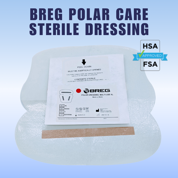 Breg® Polar Care Cube & Glacier Sterile Dressings - 02344 Breg® Polar Care Cube & Glacier Sterile Dressings - Sterile Multi-Use XL Polar Dressing 02344 by Supply Physical Therapy Accessories, Breg, Breg Accessories, Cube, Cube Accessories, Glacier, Glacier Accessories, Replacement, Sterile, Wraps