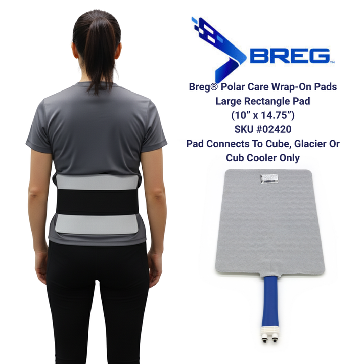 Breg® Polar Care Cube Replacement Pads - 02420 Breg® Polar Care Cube Replacement Pads - Polar Care Cube Large Rectangle Pad by Supply Physical Therapy Breg, Cube, Cube Accessories, Replacement, Replacement Wraps