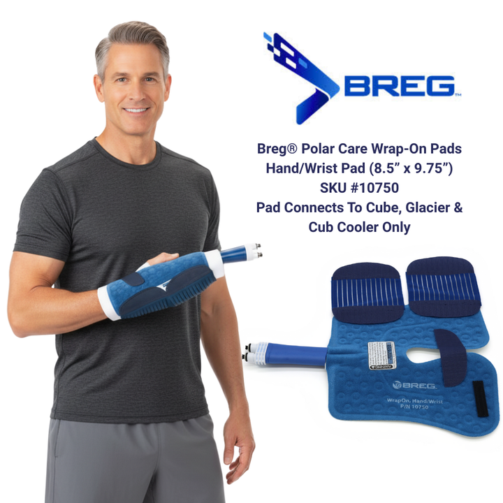 Breg® Polar Care Cube Replacement Pads - 10750 Breg® Polar Care Cube Replacement Pads - Polar Care Cube Polar Care Wrap on Hand Wrist Pad by Supply Physical Therapy Breg, Cube, Cube Accessories, Replacement, Replacement Wraps