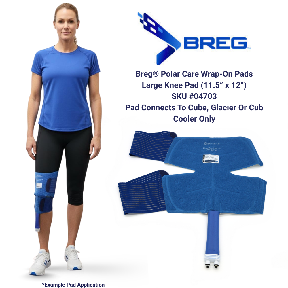 Breg® Polar Care Cube Replacement Pads - 04703 Breg® Polar Care Cube Replacement Pads - Polar Care Cube Wrap-On Knee Pad Large by Supply Physical Therapy Breg, Cube, Cube Accessories, Replacement, Replacement Wraps
