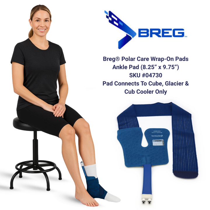 Breg® Polar Care Cube Replacement Pads - 04730 Breg® Polar Care Cube Replacement Pads - Polar Care Cube Wrap-On Ankle Pad by Supply Physical Therapy Breg, Cube, Cube Accessories, Replacement, Replacement Wraps