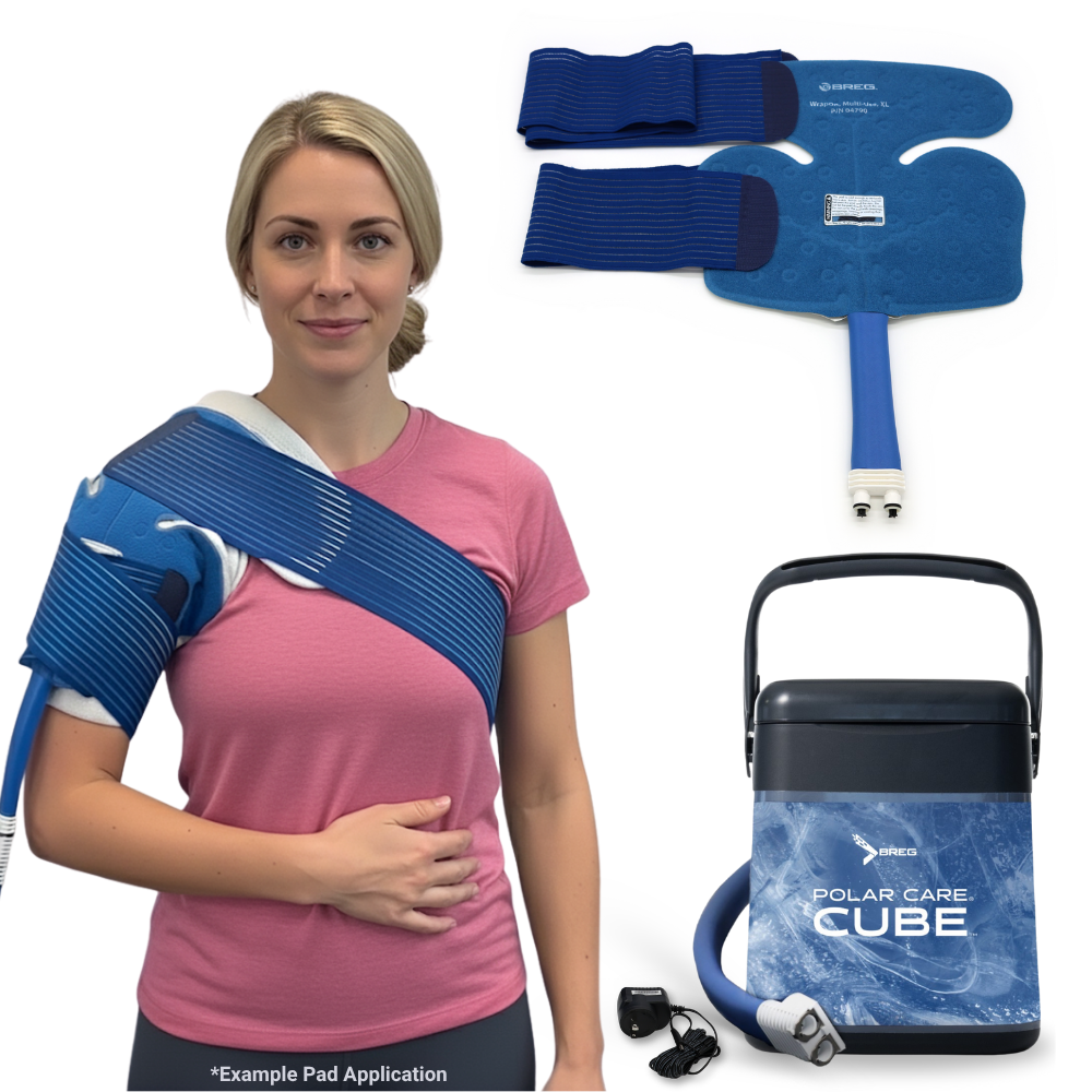 Breg® Polar Care Cube System w/ Wrap-On Pads - 10701-04790 Breg® Polar Care Cube System w/ Wrap-On Pads - Polar Care Cube & One (1) Multi-Use XL Pad by Supply Physical Therapy Breg, Cold Therapy Units, Combos, Cube
