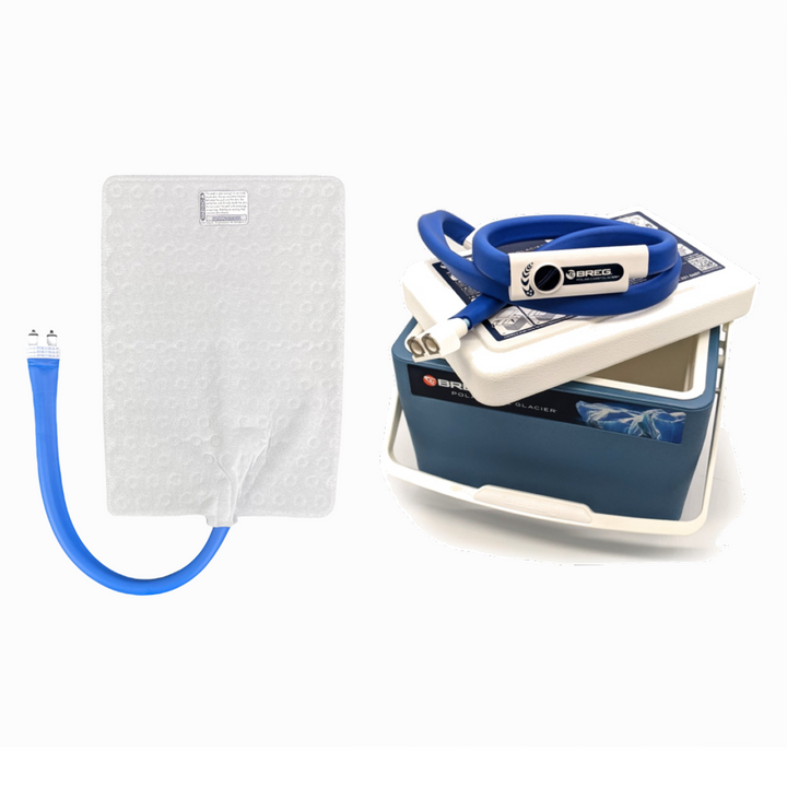 Breg® Polar Care Glacier System w/ Wrap-On Pads - 10901-02520 Breg® Polar Care Glacier System w/ Wrap-On Pads - Glacier / Large Rectangle w/ Long Stem by Supply Physical Therapy Breg, Cold Therapy Units, Glacier