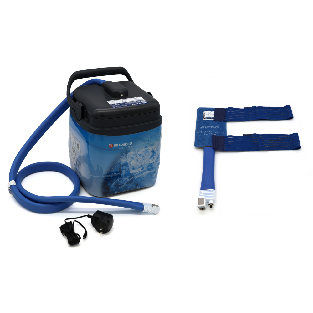 Breg® Polar Care Kodiak Cooler w/ 3 X 5 Intelli-Flo Pad - 10601-10205 Breg® Polar Care Kodiak Cooler w/ 3 X 5 Intelli-Flo Pad - Breg® Kodiak Cooler & One (1) 3x5 Intelli-Flo Pad by Supply Physical Therapy Ankle, Breg, Cold Therapy Units, Kodiak