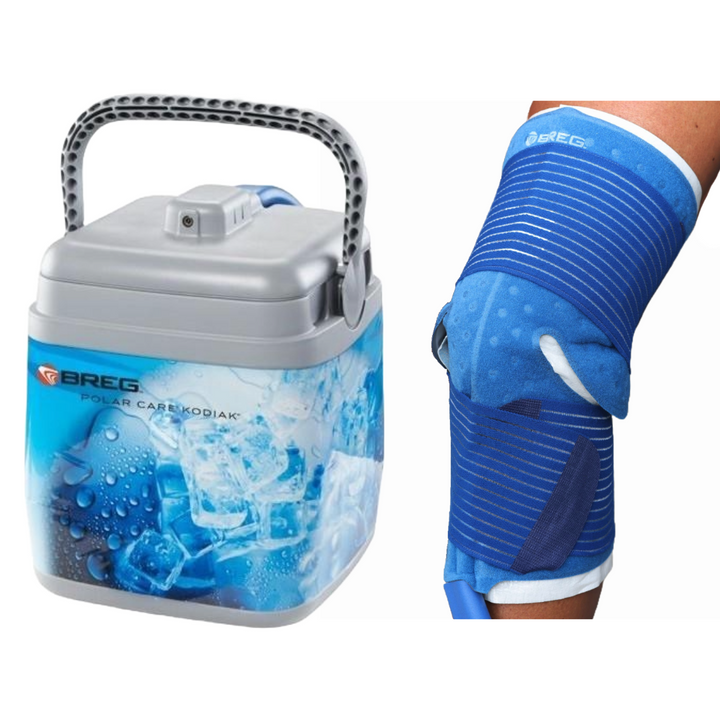 Breg® Polar Care Kodiak Cooler w/ Knee Pad - 10601-10230 Breg® Polar Care Kodiak Cooler w/ Knee Pad - Breg Kodiak & One (1) Intelli-Flo Knee Pad by Supply Physical Therapy Best Seller, Breg, Cold Therapy Units, Knee, Kodiak