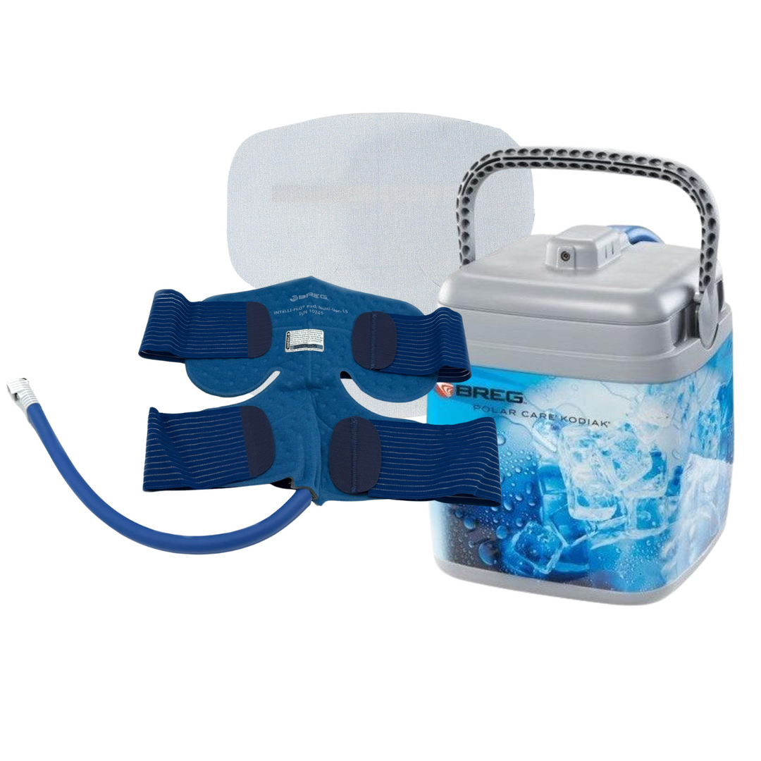Breg® Polar Care Kodiak w/ Battery & Sterile Pad Combo - Breg® Polar Care Kodiak w/ Battery & Sterile Pad Combo - Multi-Use & Long Stem / No Dressing / No Battery by Supply Physical Therapy Battery Powered,Breg,Cold Therapy Units,Kodiak